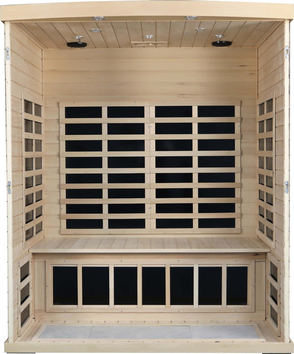 Low EMF Three person Far infrared sauna room (Front & Rear)