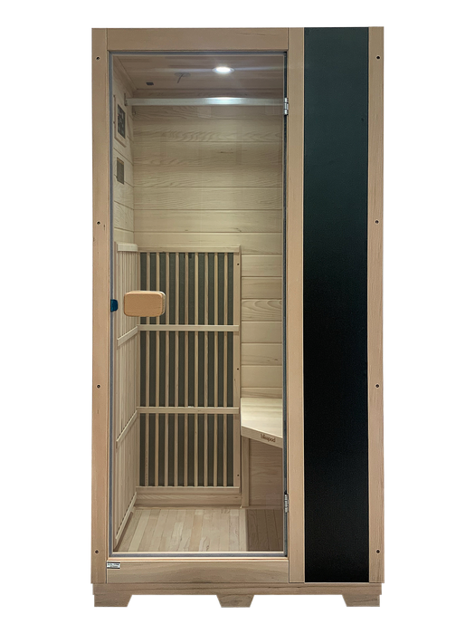 Blisspod | Vienna | Far Infrared Sauna | Canadian Hemlock Very Low EMF | 72.8"H x 35.4"W x 25.6"D | 1 Person