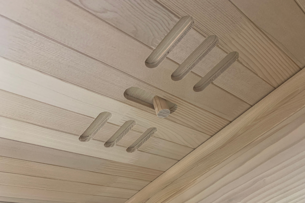 Blisspod | Vienna | Far Infrared Sauna | Canadian Hemlock Very Low EMF | 72.8"H x 35.4"W x 25.6"D | 1 Person