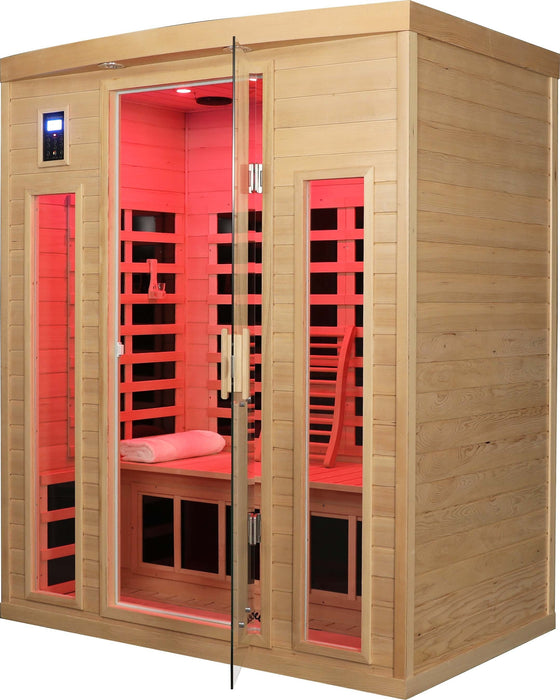 Low EMF Three person Far infrared sauna room (Front & Rear)