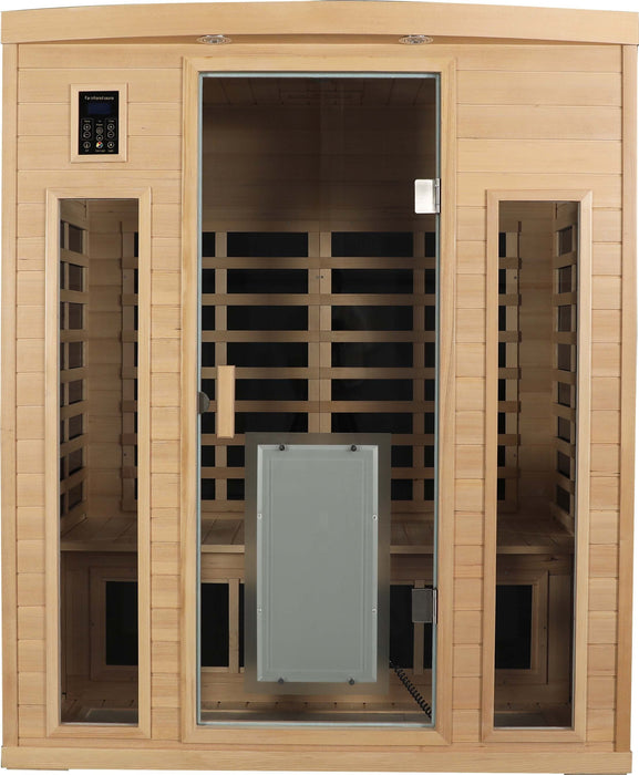 Low EMF Three person Far infrared sauna room (Front & Rear)