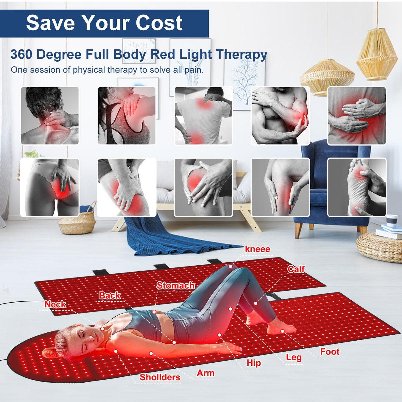 Red Light Infrared Therapy Pads
